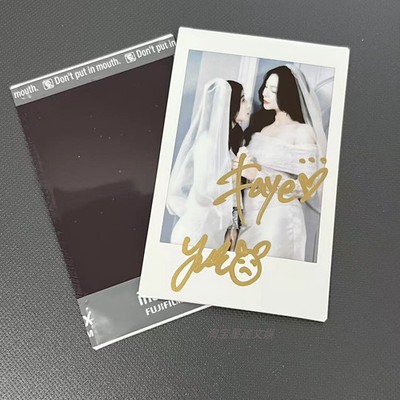 Fayeyoko Autograph Photos Polaroid Signature Fidelity Gifts 3 Inch Fayeyoko签名拍立得