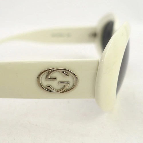 GUCCI GG2400/N/S Sunglasses White Black 56 22 140 G Logo Side Icon FS - Picture 4 of 8
