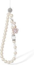 Beaded Pearl Phone Charm Cute Wrist Strap Handmade Crystal Beaded Camera Strap