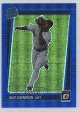 2021 Panini Donruss Optic Blue Pandora Prizm 38/99 Daz Cameron #85 Rookie RC