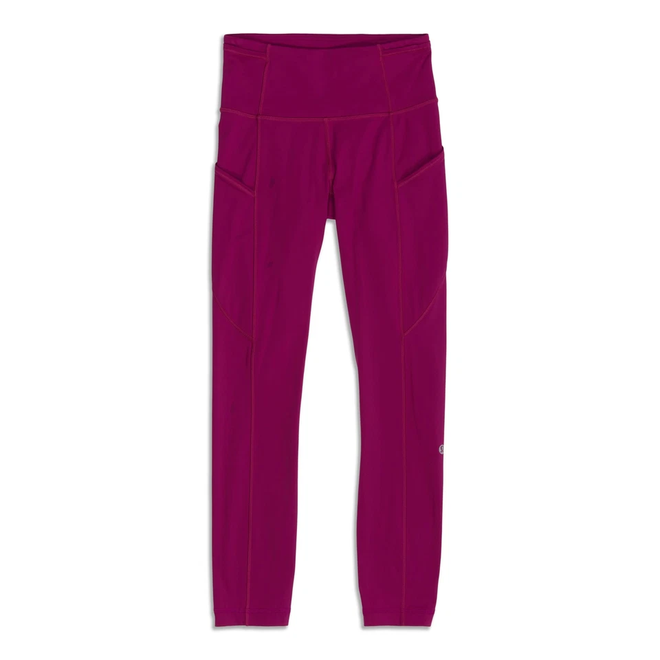 Lululemon Fast and Free High-Rise Tight 28" Br Talla 4 Fucsia Profunda