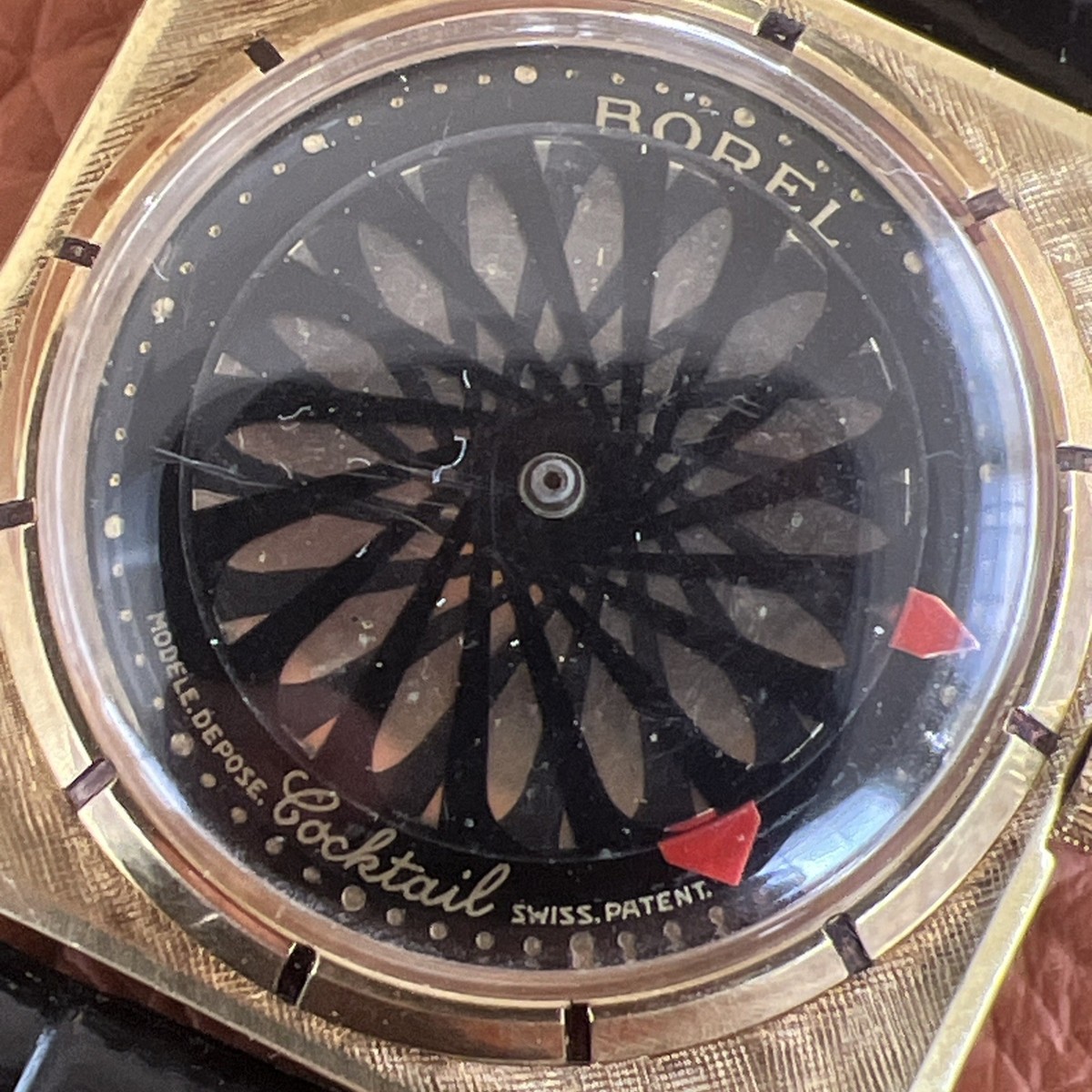 Vintage Men's Ernest Borel 17J Swiss Coctail Kaleidoscope Run