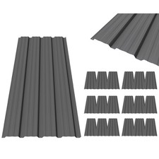 Image of BIRCHTREE Roof Sheets 18x Corrugated Garage Carport Shed Metal Roofing Panels