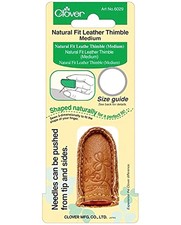 Clover - Natural Fit Leather Thimble - Medium