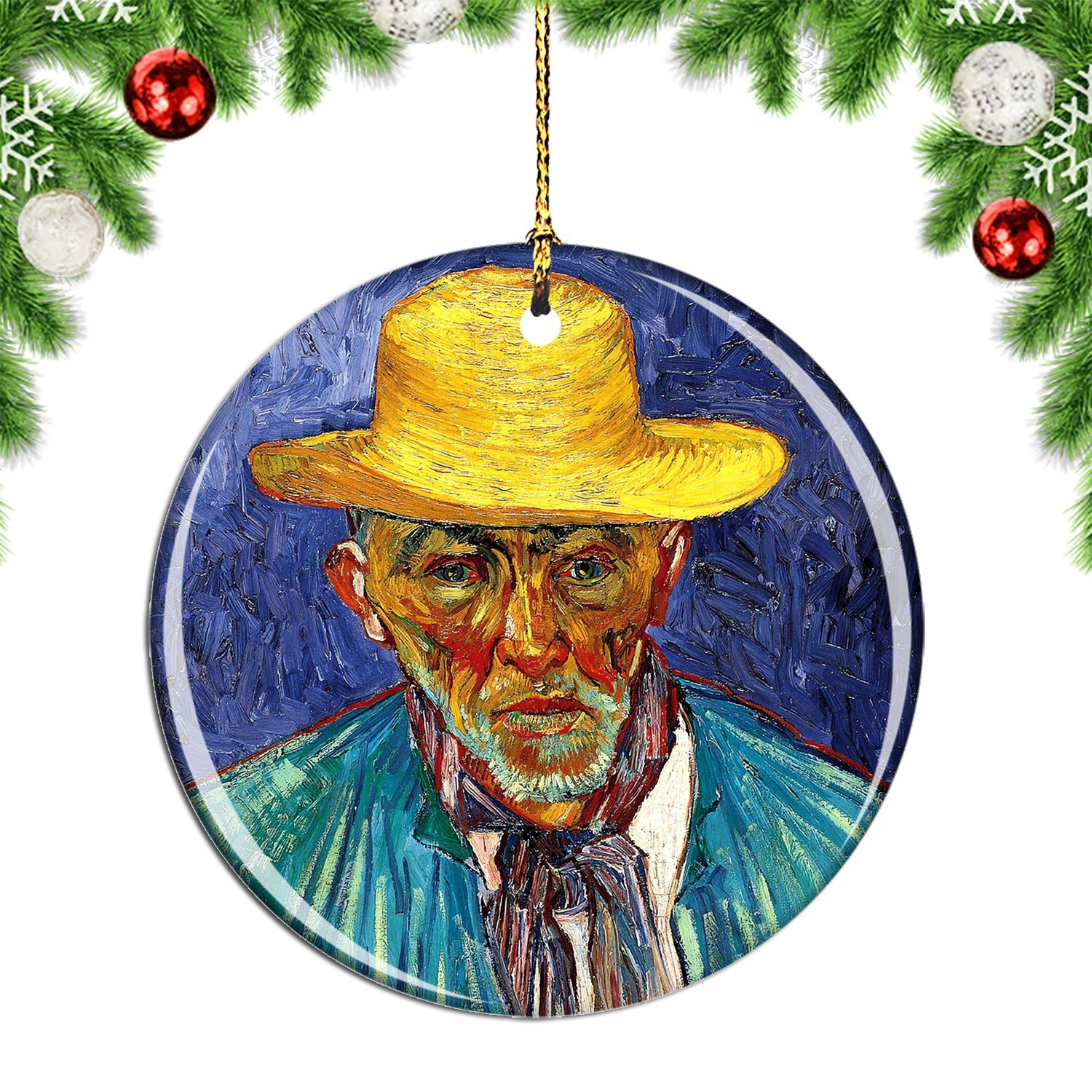 Van Gogh Portrait of Patience Escalier Christmas ornament city travel souvenir