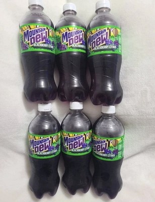 Mountain Dew BlackBerry Citrus Bottle 20 oz Lot of 6 Casey s Midwest Exclusive