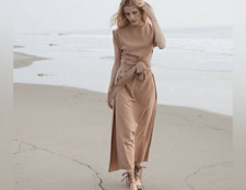 Doen Ash Dress Wrap Dress Size Small