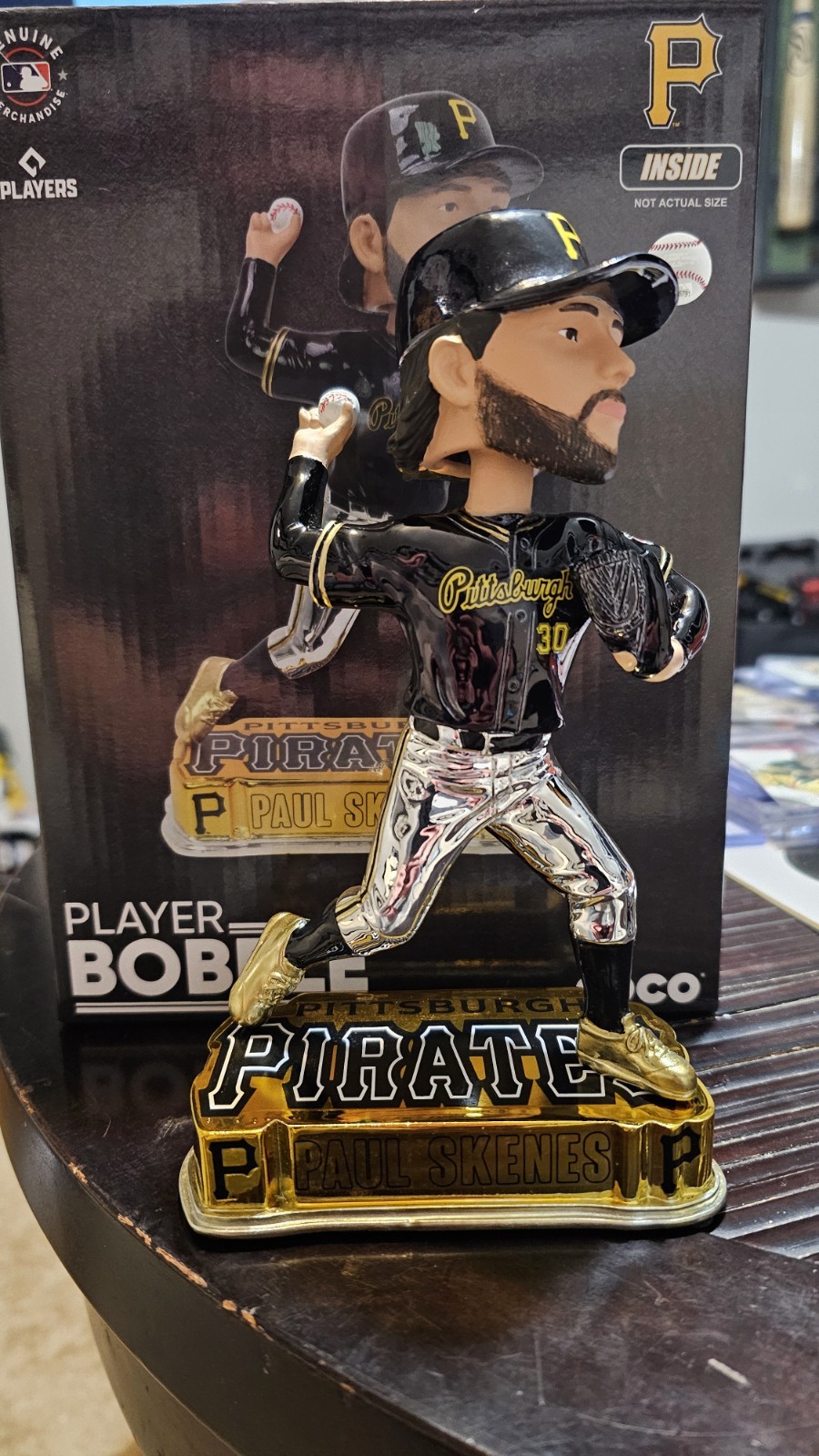 Paul Skenes Bobblehead Pittsburgh Pirates Electroplated Lmt Edt 2/225 Bobblehead