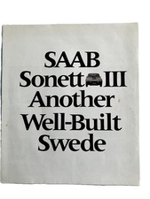 Rare Saab Sonett Iii Two Different 19701971 Foldout Original Sales Brochures Rare Saab Sonett Iii Two Different 19701971 Foldout Original Sales Brochures