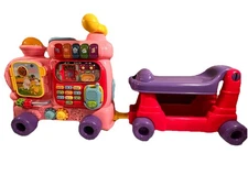 VTech Sit-to-Stand Ultimate Alphabet Train, Pink W/ Blocks Lights & Sound