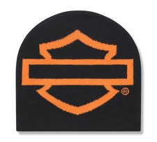 Men's Open Bar & Shield Beanie - Harley Black 97689-26VM