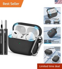AirPod Pro Case Cover with Cleaner Kit - Solid Black