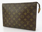 Authentic LOUIS VUITTON Poche Toilette 26 Monogram Cosmetics Pouch #63983