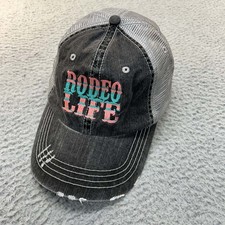 Rodeo Life Hat Cap Mens Trucker Hat One Size NG Bull Riding Western