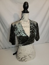 Ladies Green Velvet Wrap/Shawl, One Size Fits Most By Don't Ask Why