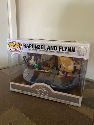Rapunzel and Flynn #1324 Funko Pop! Moments Disney 100 Vinyl Figur Gewölbt Selten