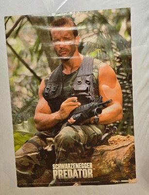 Predator 1987 Movie Poster Arnold Schwarzenegger 17'' x 23'' Original 1980s Poster