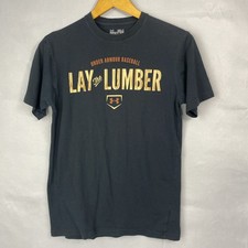 Under Armour T-Shirt Mens S Baseball Graphic Shirt SS Black 