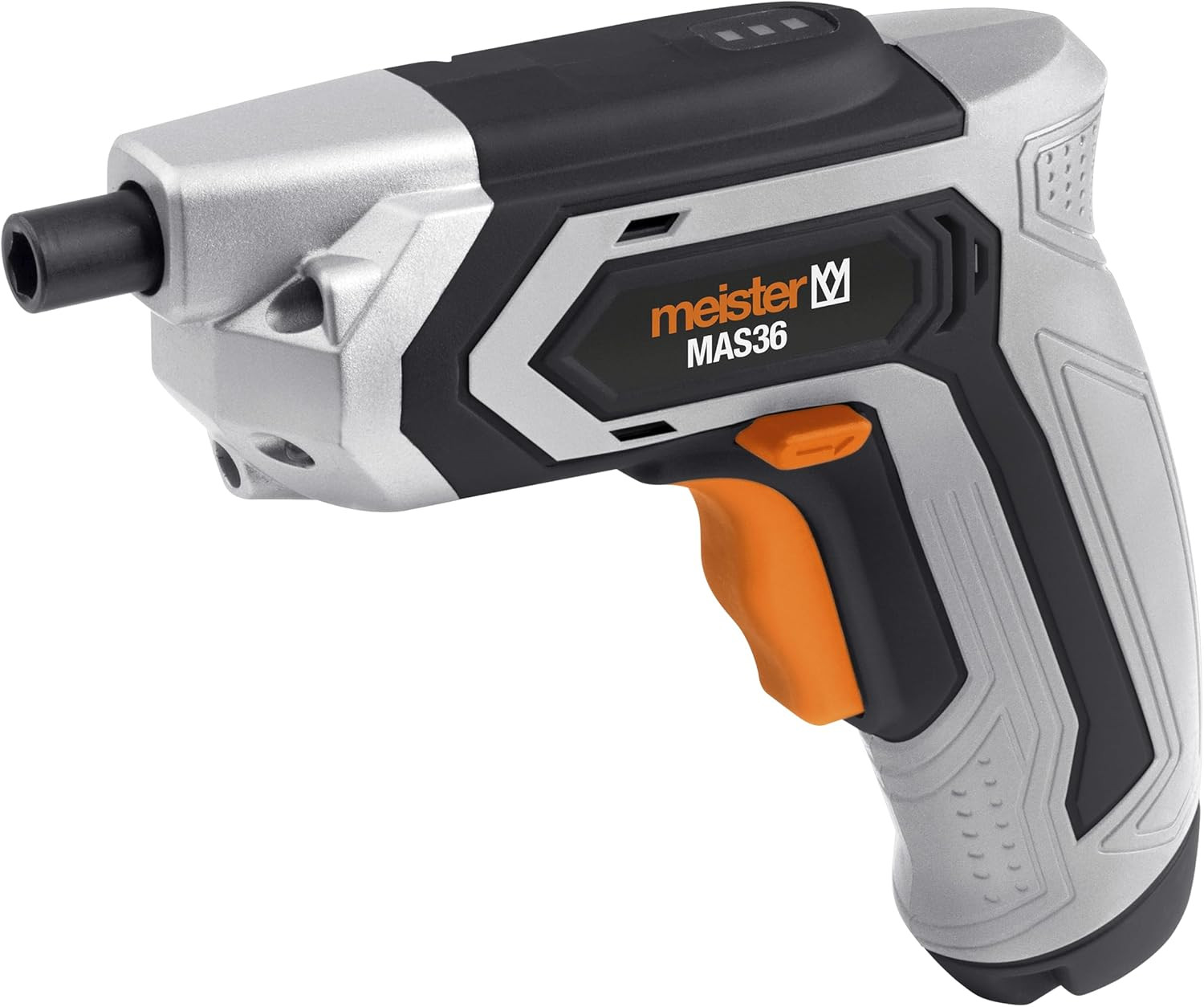 Meister MAS36 Avvitatore a Batteria 3,6V 2Ah con LED e Ripiano Magnetico