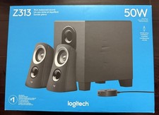 Logitech Z313 Computer Speaker System 50W, Black 980-000382 Sealed NEW