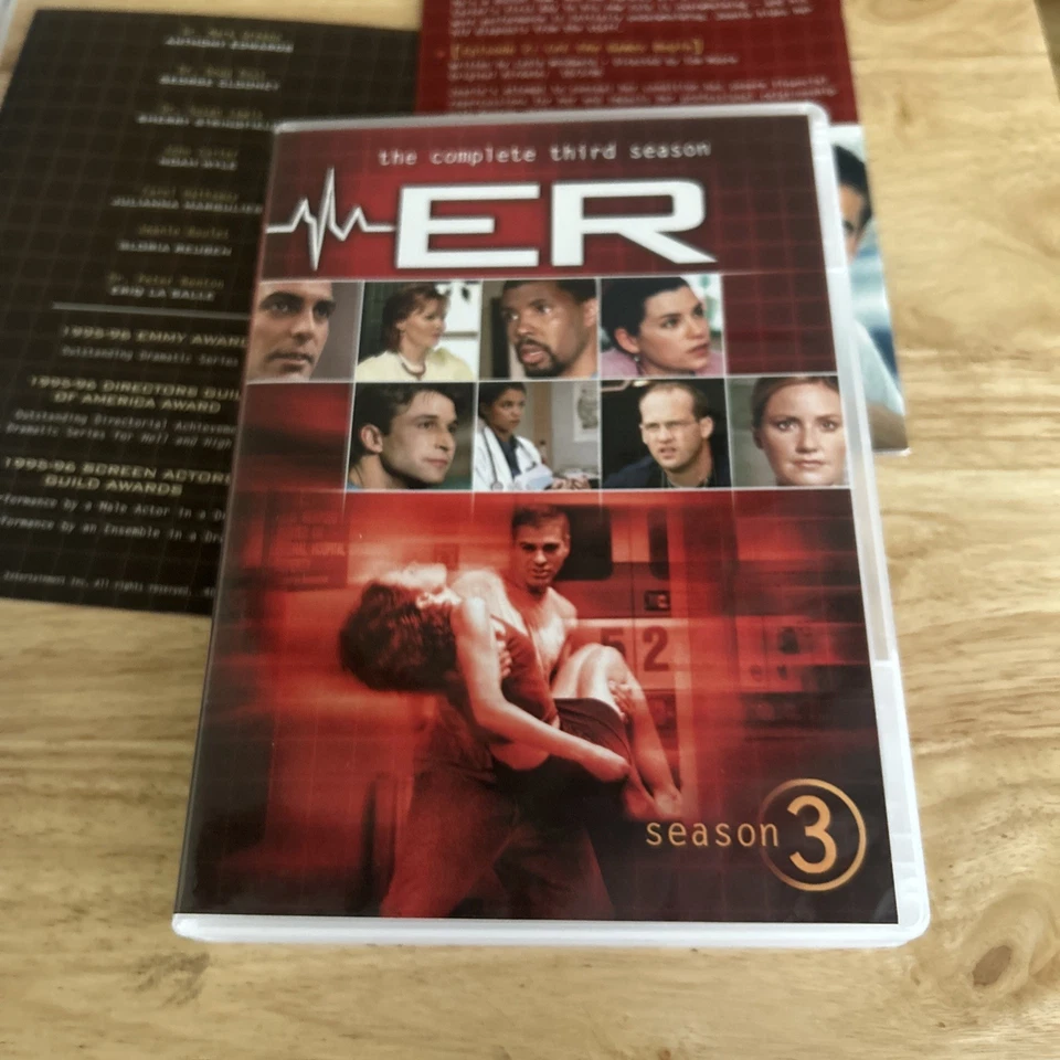 ER Seasons 1-3 1 2 3 (DVD) Authentic US Release Foto 4 de 4