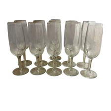 Elegant Clear Champagne Flutes Set (11)