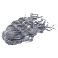 Long Fluffy Synthetic Wig with Bangs for Festival Wedding Birthday Cosplay