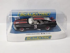 SCALEXTRIC FORD MUSTANG JOHN GIMBEL 1/32 SCALE SLOT CAR NICE!!!