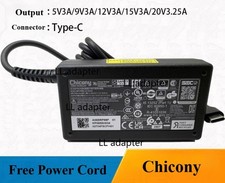 Chicony 65W 20V 3.25A USB-C AC Adapter Type-C Charger A20-065N3A A065RP99P