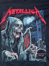 GENUINE METALLICA M72 GLASGOW POP UP STORE EXCLUSIVE 2026 L REAPER T SHIRT