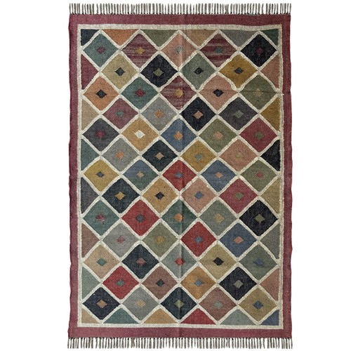 Washable Kilim Rug Carpet 4x6 Handmade Wool Jute Living Room eBay