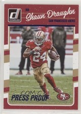 2016 Donruss Press Proof Blue Shaun Draughn #258 xq3