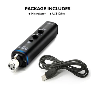 Pyle PDUSBPP10 Instrument & Adaptateur de signal numérique Mic XLR-à-USB +48V Puissance NE