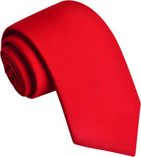 3.15"  8cm  Mens Solid Satin Tie Pure Color Necktie  Gift Box