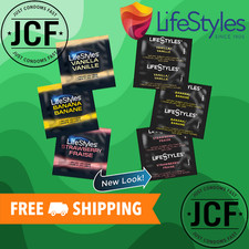 Lifestyles Flavor Condoms Lubricated Latex FREE SHIP Choose Amt