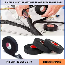 15M Heat Resistant Flame Retardant Cloth Tape Coroplast Adhesive Cable Harness L