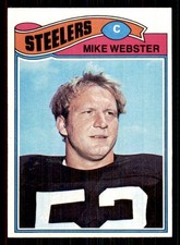 1977 Topps NM Wax on Front #66 Mike Webster Rookie RC Pittsburgh Steelers
