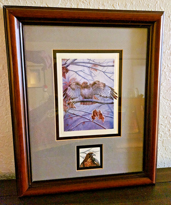 Susan Gunther-Siegrist Signed  Litho Print ''Red Tailed Hawk''/ Number 16/100