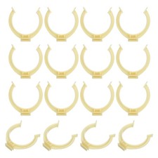 16Pcs 1.93''x1.93'' Plastic Leveler Leg Toe Kitchen Clips Foot Buckle, Yellow