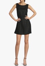 FAITHFULL THE BRAND Sofía Linen Mini Dress Black US Size 10 Resort Vacation NWT