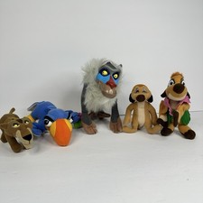 The Lion King Toy Lot Rafiki Plush Timon Scar Zazu McDonald  s Finger Puppets