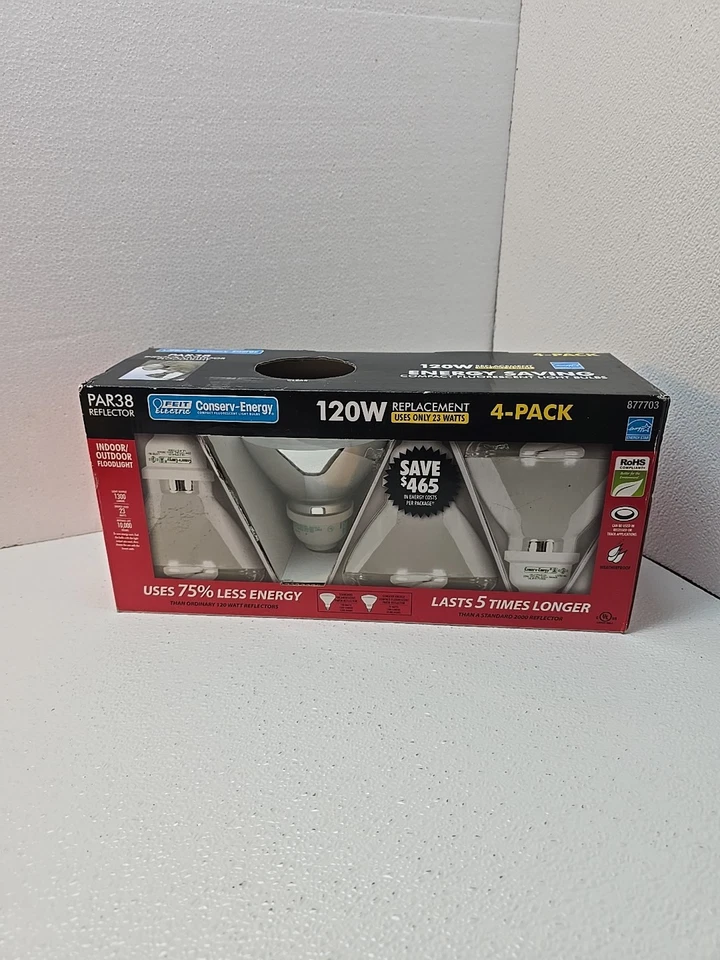 Feit Electric Par38 Reflector 120w Replacement Bulbs 4-pack  - Image 3 of 3