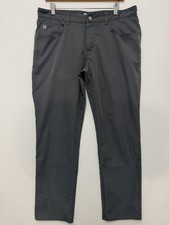 Peter Millar eb66 Performance Golf Pants Mens Size 34x30 Gale Gray Chino Stretch