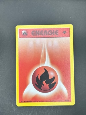 Fire Energy 98/102 Common Base Set 1st Edition Pokemon Near Mint DE