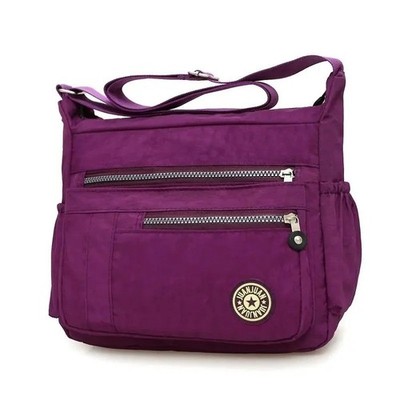 Mini Canvas Schultertasche für Frauen Freizeit Handtasche Reißverschluss Beuteltasche Handtasche Mädchen