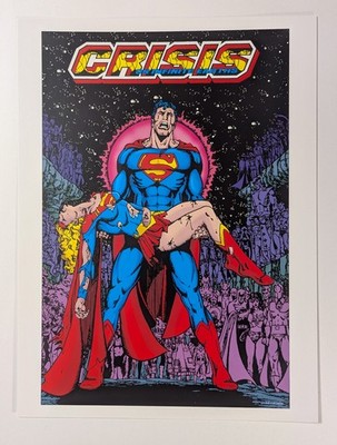 RARE DC Comics George Perez comic book art poster prints 12x16 Supergirl Batman