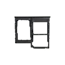 SIM  microSD Card Tray for Samsung Galaxy A41 Dual Prism Crush Black Replace