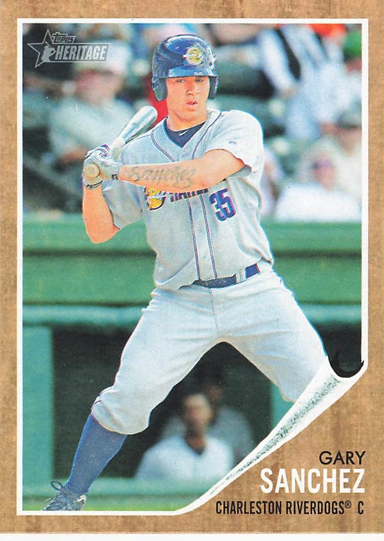 GARY SANCHEZ 2011 TOPPS HERITAGE MINOR LEAGUE EDITION BASEBALL #39