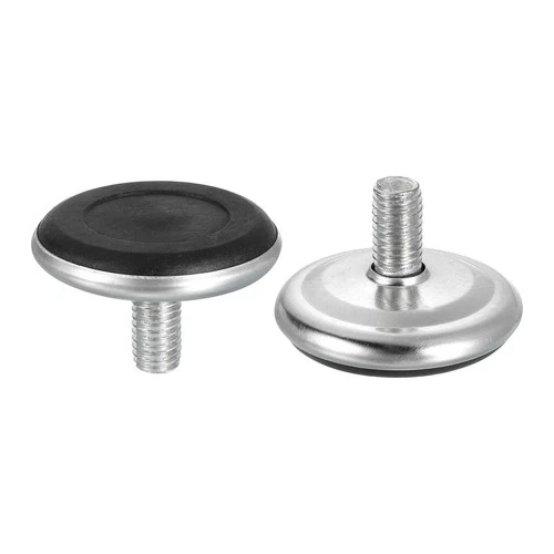 DTGN Screw-on Furniture Glide Leveling Feet 50mm – Silver 10 Pack