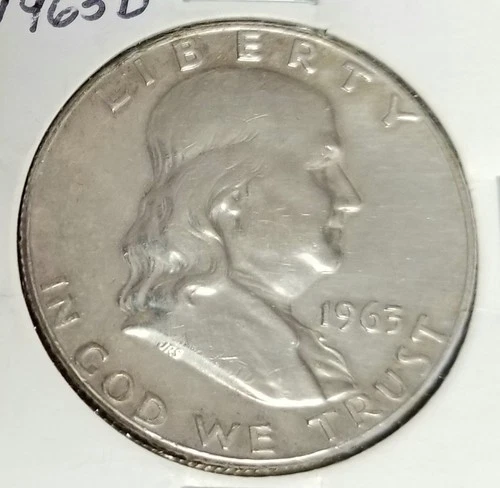 1963-D Silver Franklin Half Dollar *90% Silver*  ~UNCIRCULATED CONDITION~